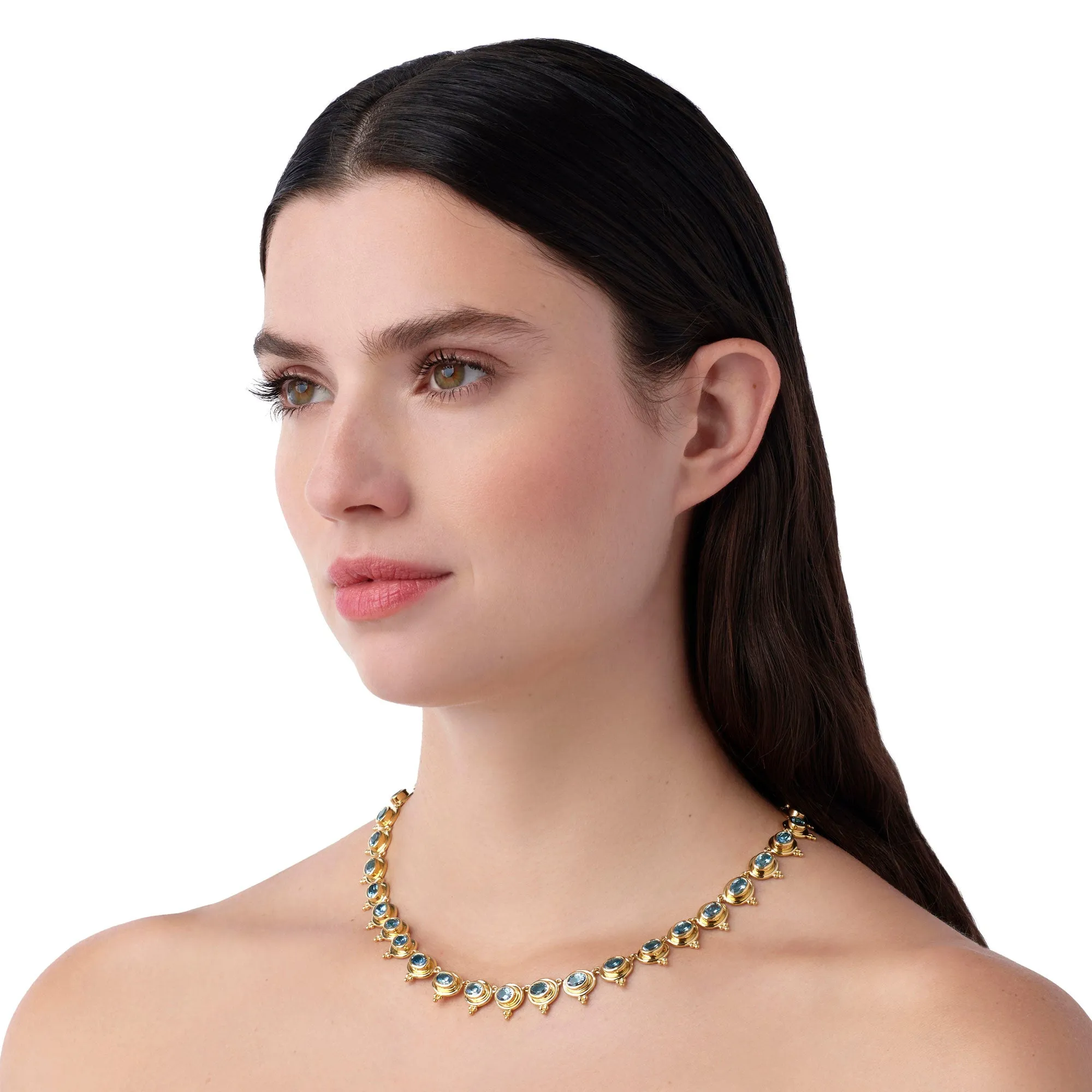 18K Classic Temple Necklace sold by TEMPLE ST CLAIR product image thumbnail 2