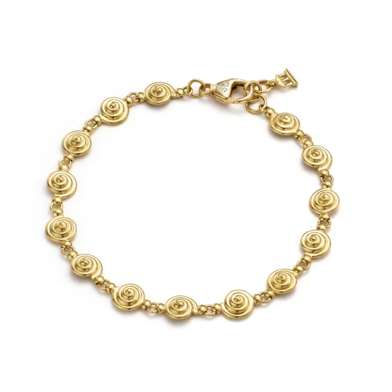 18K Spiral Bracelet made by TEMPLE ST CLAIR