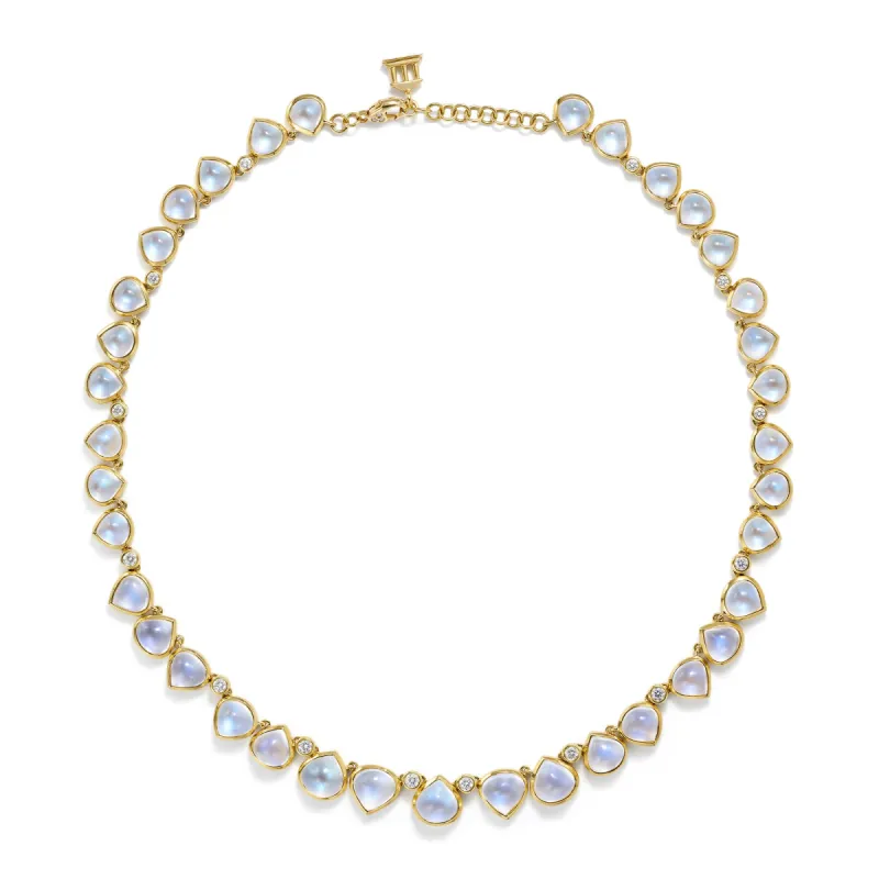 18K Blue Moon Heart Necklace sold by TEMPLE ST CLAIR