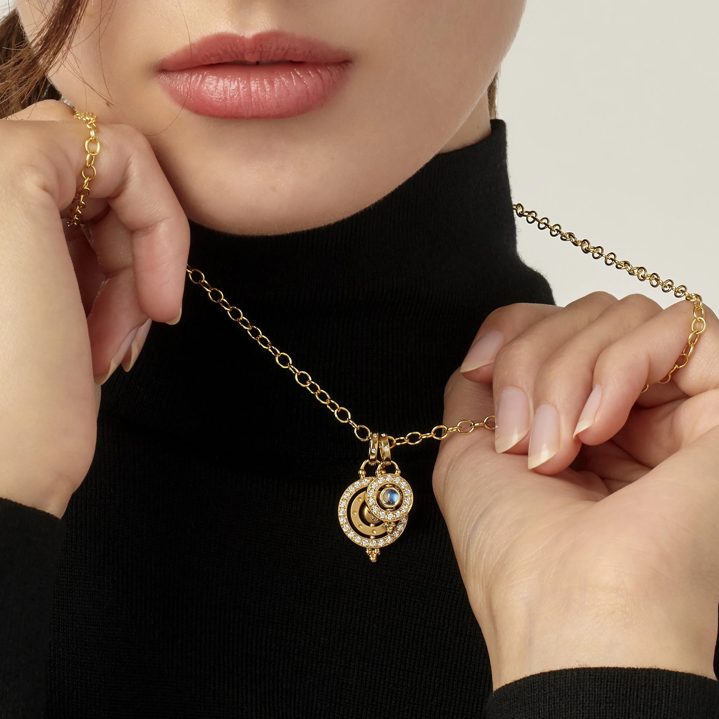 18K Mini Orbit Pendant sold by TEMPLE ST CLAIR product image thumbnail 2