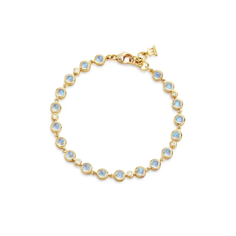 18K Blue Moon Link Bracelet sold by TEMPLE ST CLAIR