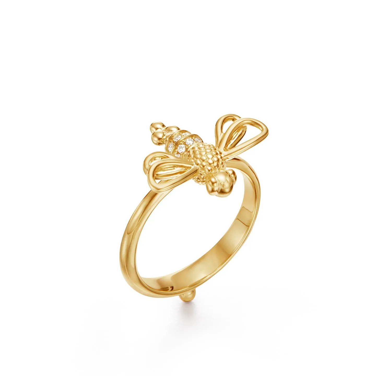 18K Resting Bee Ring sold by TEMPLE ST CLAIR