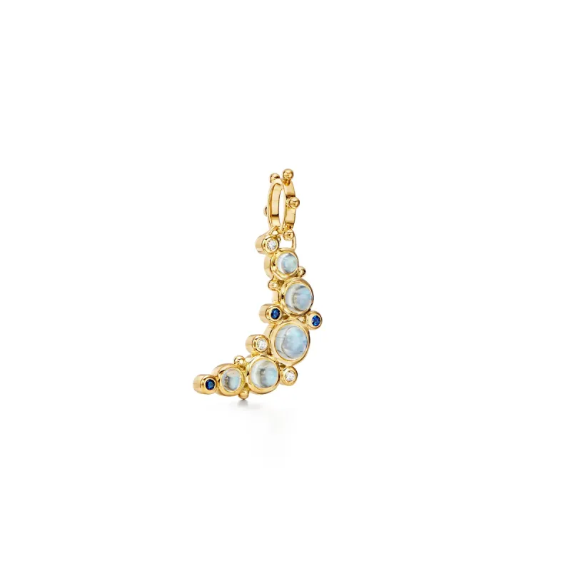 18K Crescent Moon Pendant sold by TEMPLE ST CLAIR