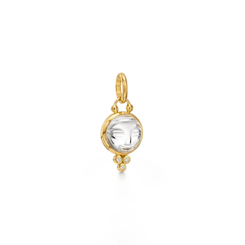 18K Moonface Pendant sold by TEMPLE ST CLAIR