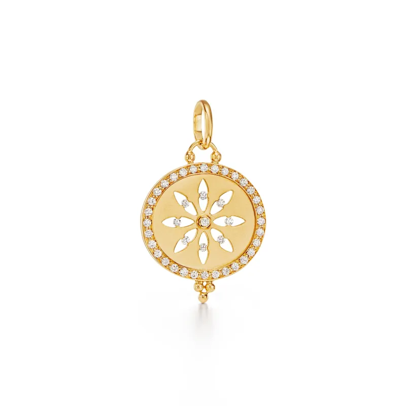 18K Diamond Sorcerer Cutout Pendant sold by TEMPLE ST CLAIR
