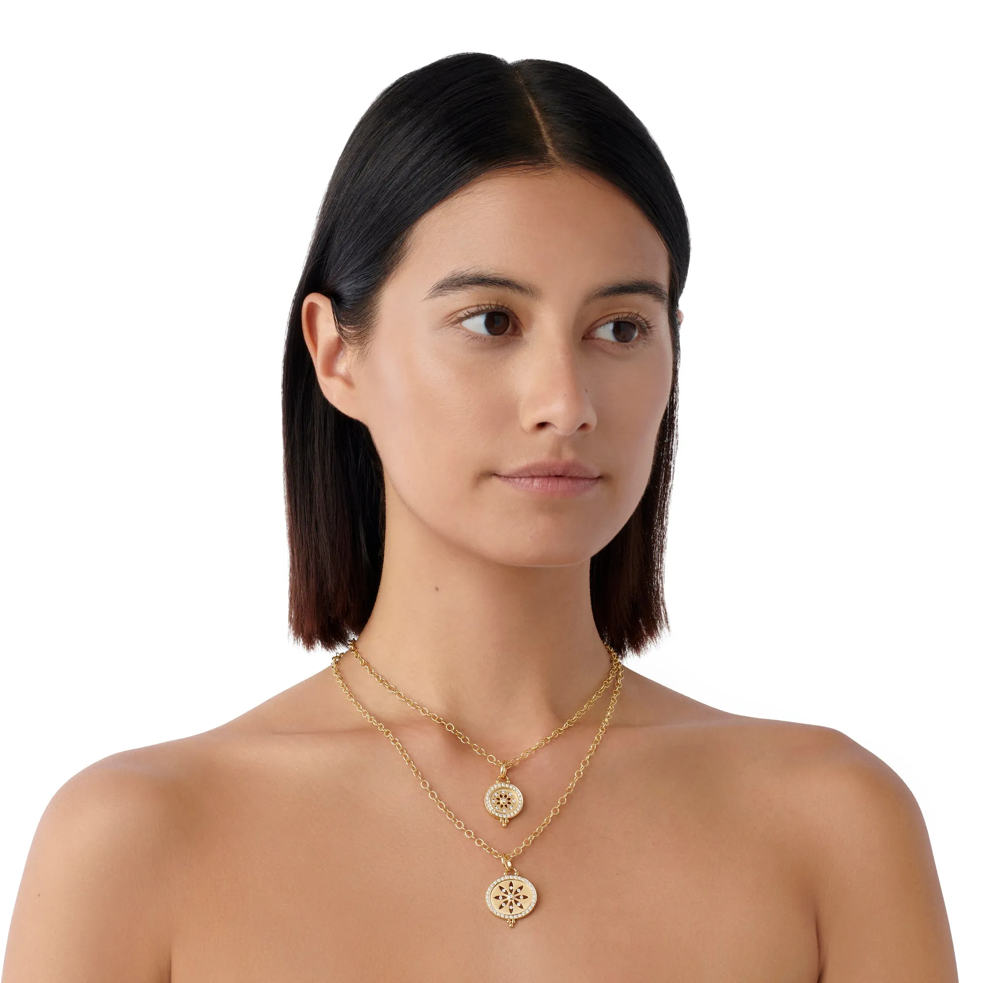 18K Diamond Sorcerer Cutout Pendant sold by TEMPLE ST CLAIR product image thumbnail 2