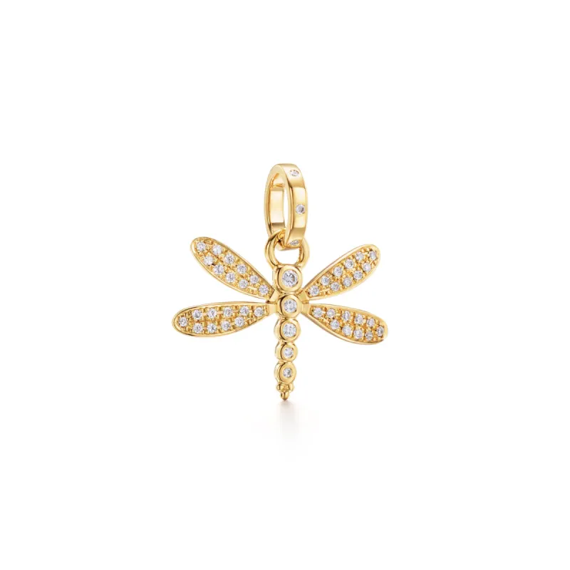 18K Diamond Dragonfly Pendant sold by TEMPLE ST CLAIR