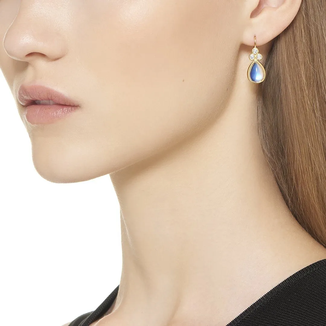 18K Classic Pear Drop Earrings sold by TEMPLE ST CLAIR product image thumbnail 2