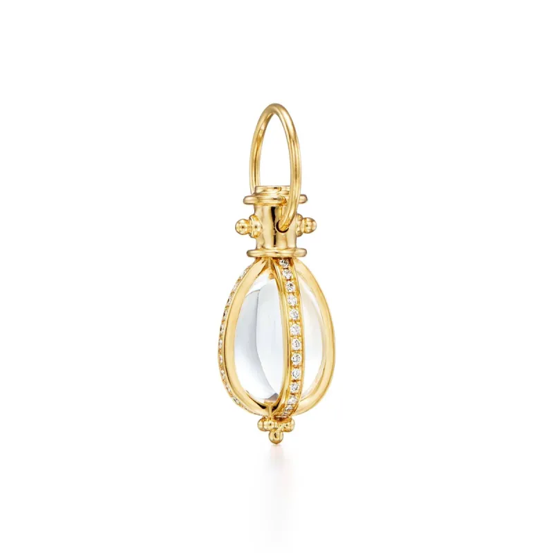 18K Diamond Pavé Amulet sold by TEMPLE ST CLAIR