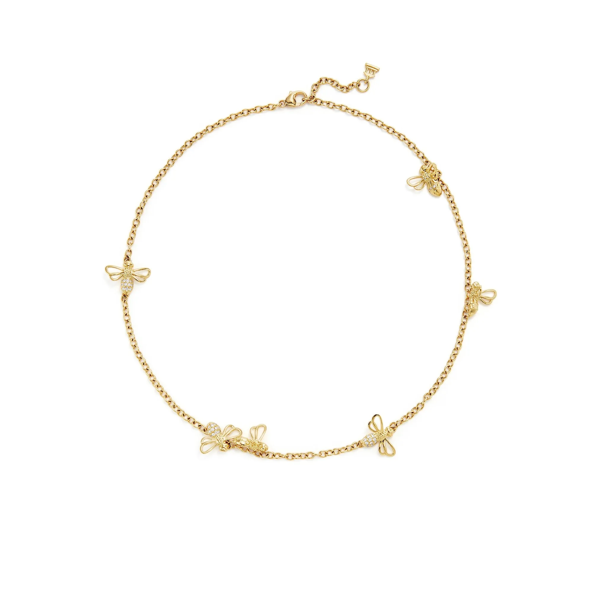 18K Busy Bee Necklace sold by TEMPLE ST CLAIR