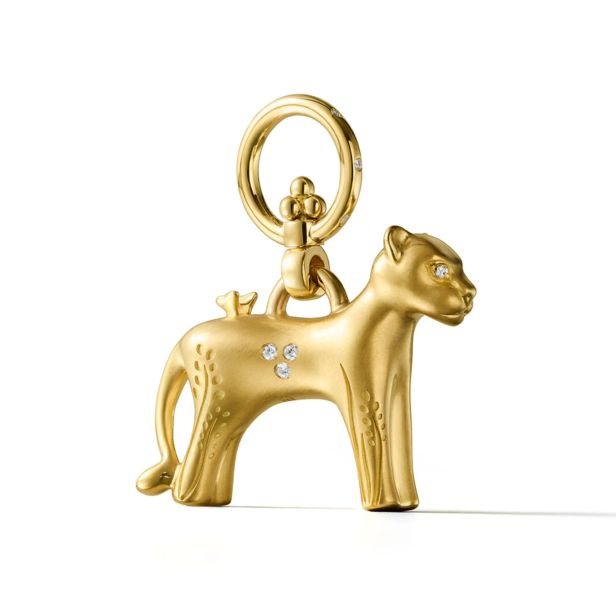 18K Large Simba Lion Pendant sold by TEMPLE ST CLAIR