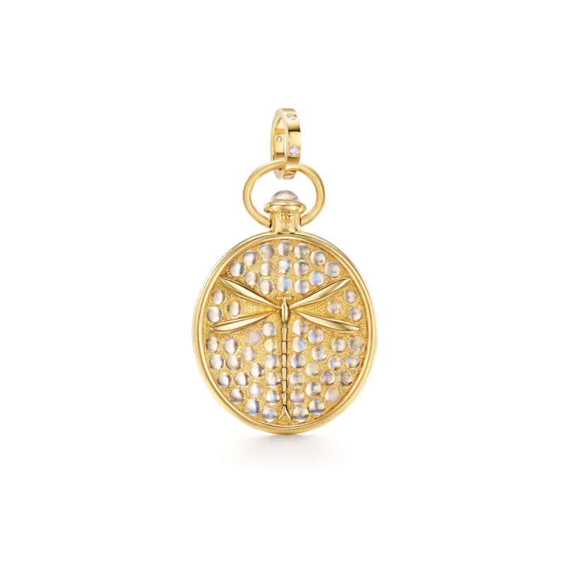 18K Blue Moon Dragonfly Pendant sold by TEMPLE ST CLAIR