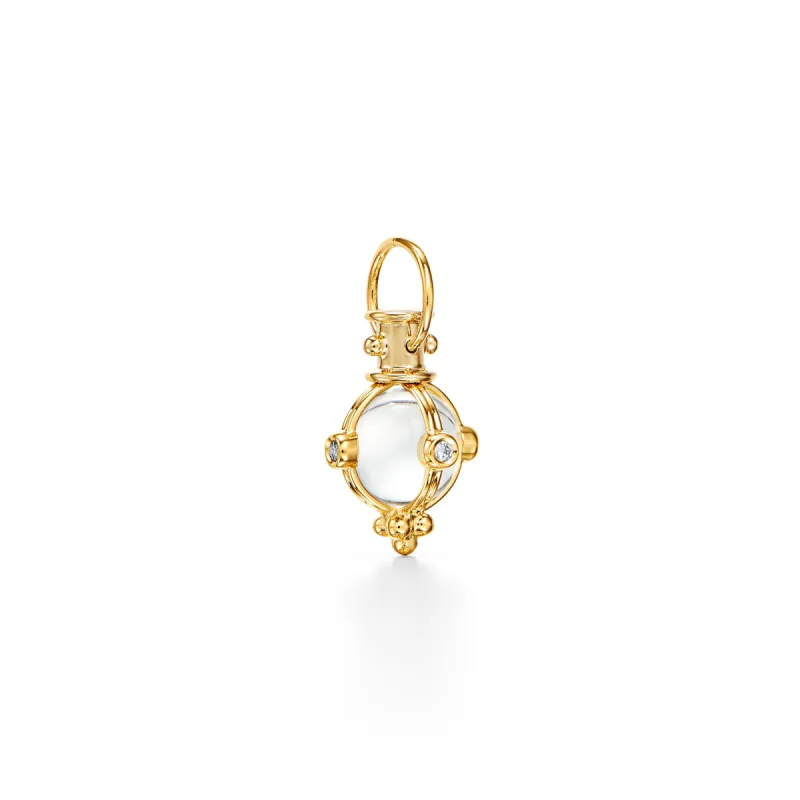 18K Diamond Classic Round Amulet sold by TEMPLE ST CLAIR