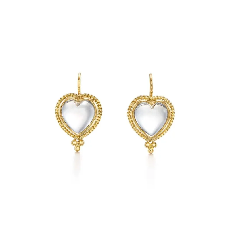18K Braided Heart Earrings sold by TEMPLE ST CLAIR