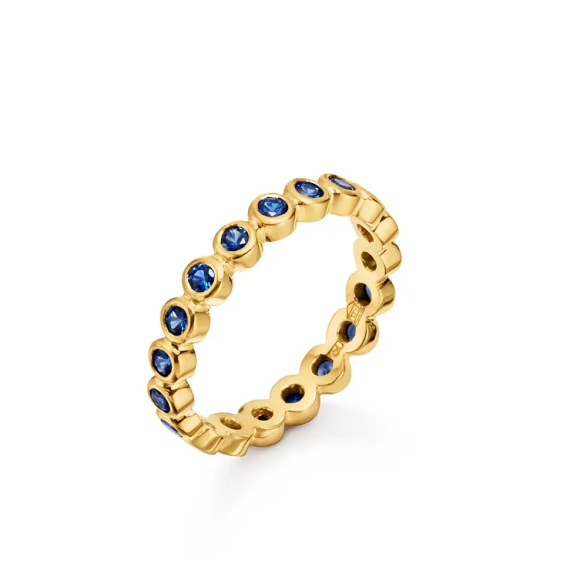18K Blue Sapphire Eternity Ring sold by TEMPLE ST CLAIR
