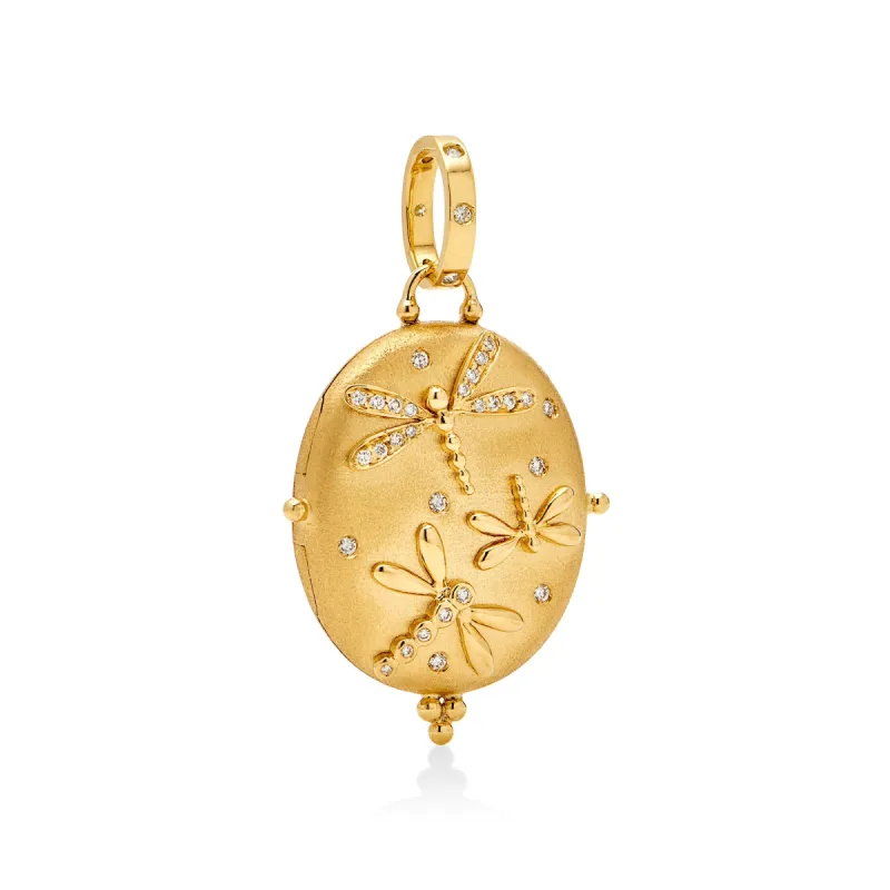 18K Dragonfly Locket sold by TEMPLE ST CLAIR