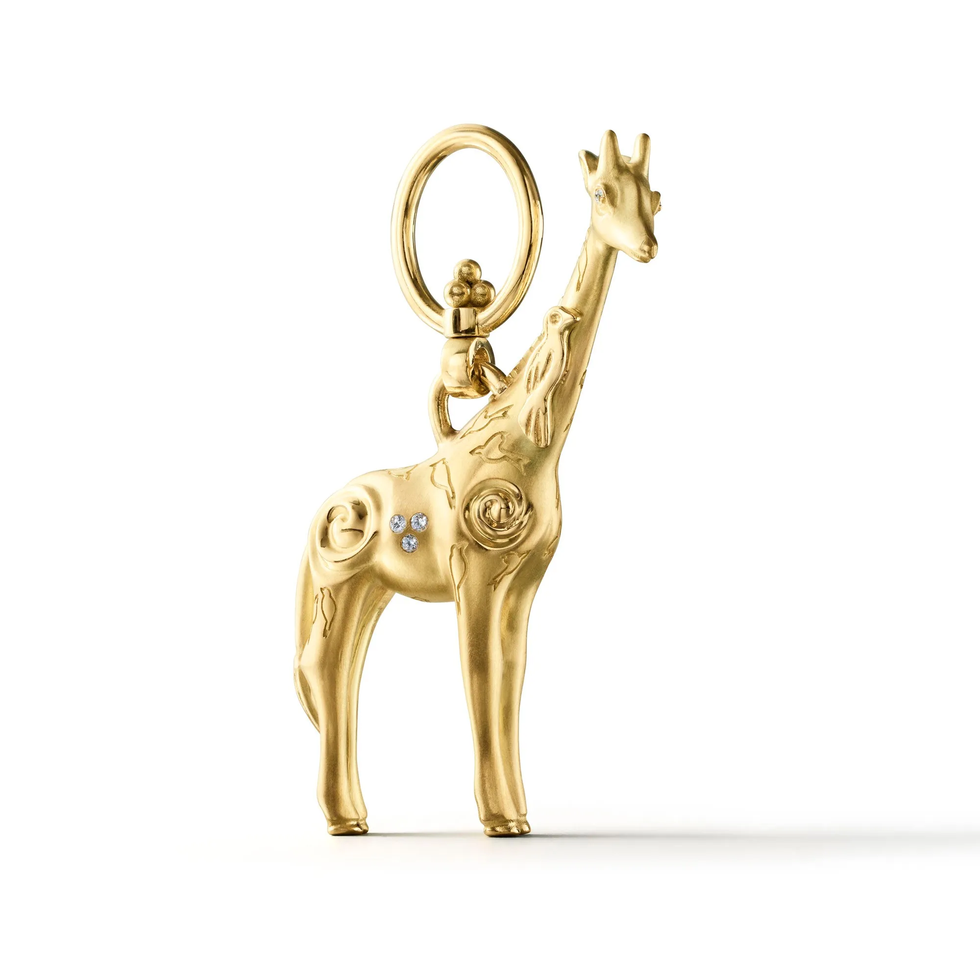 18K Large Twiga Giraffe Pendant sold by TEMPLE ST CLAIR