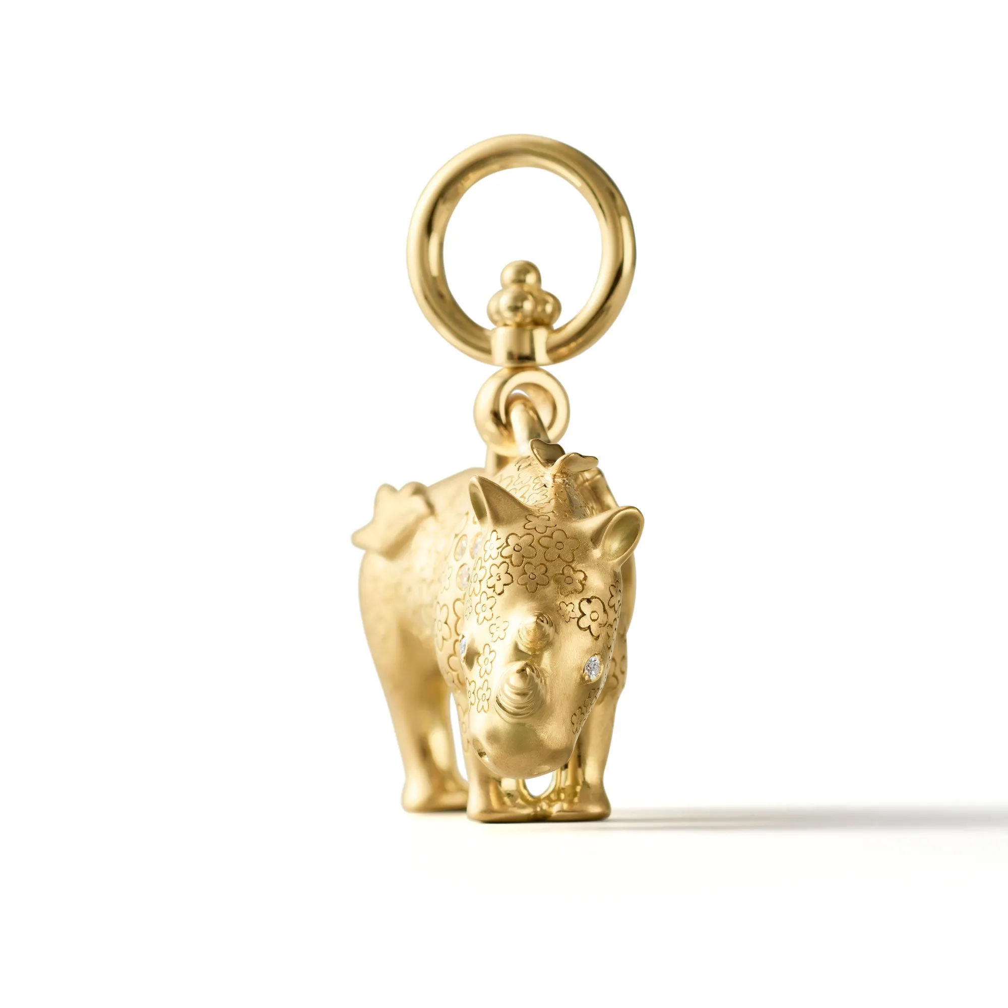 18K Large Kifaru Rhino Pendant sold by TEMPLE ST CLAIR product image thumbnail 2