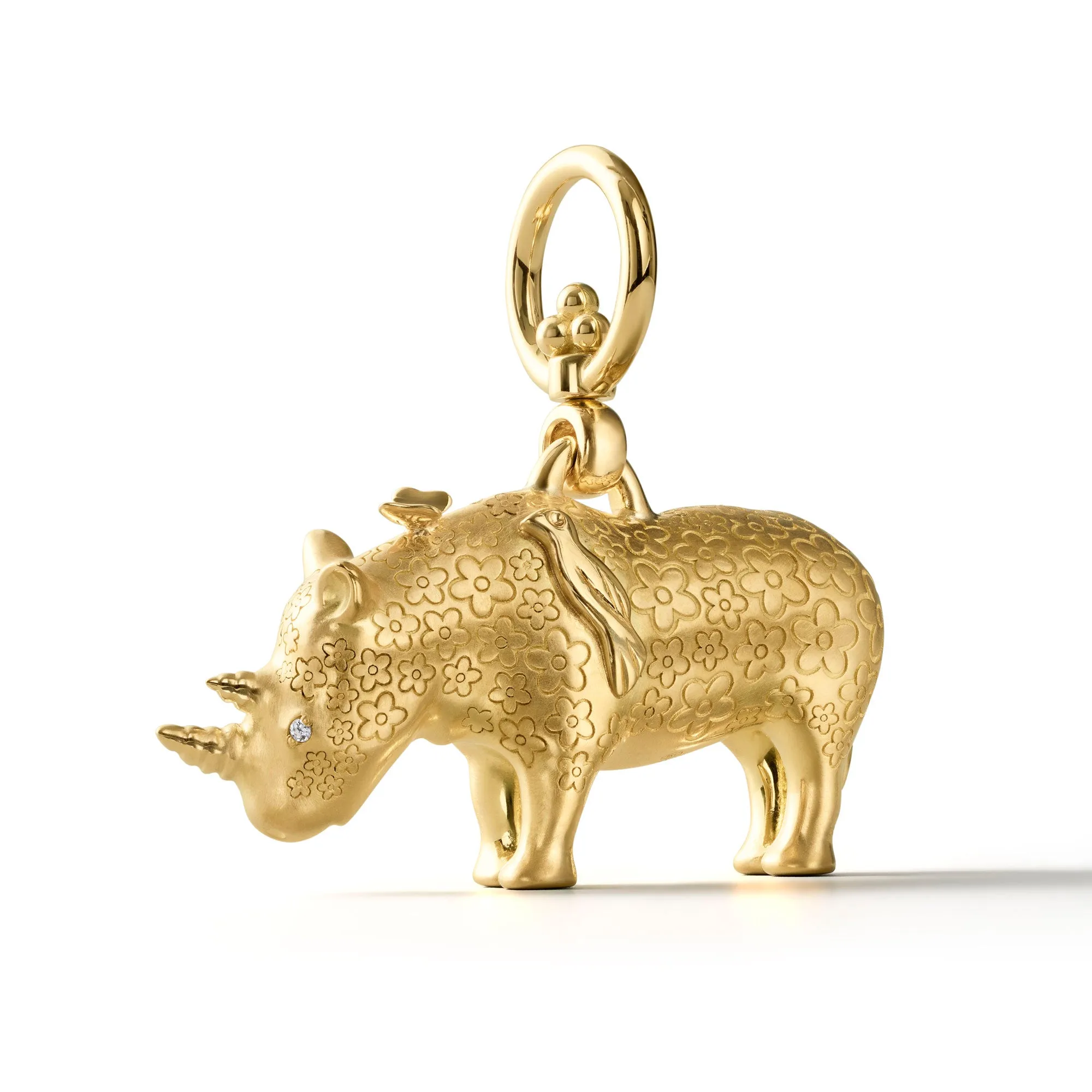 18K Large Kifaru Rhino Pendant sold by TEMPLE ST CLAIR product image thumbnail 3