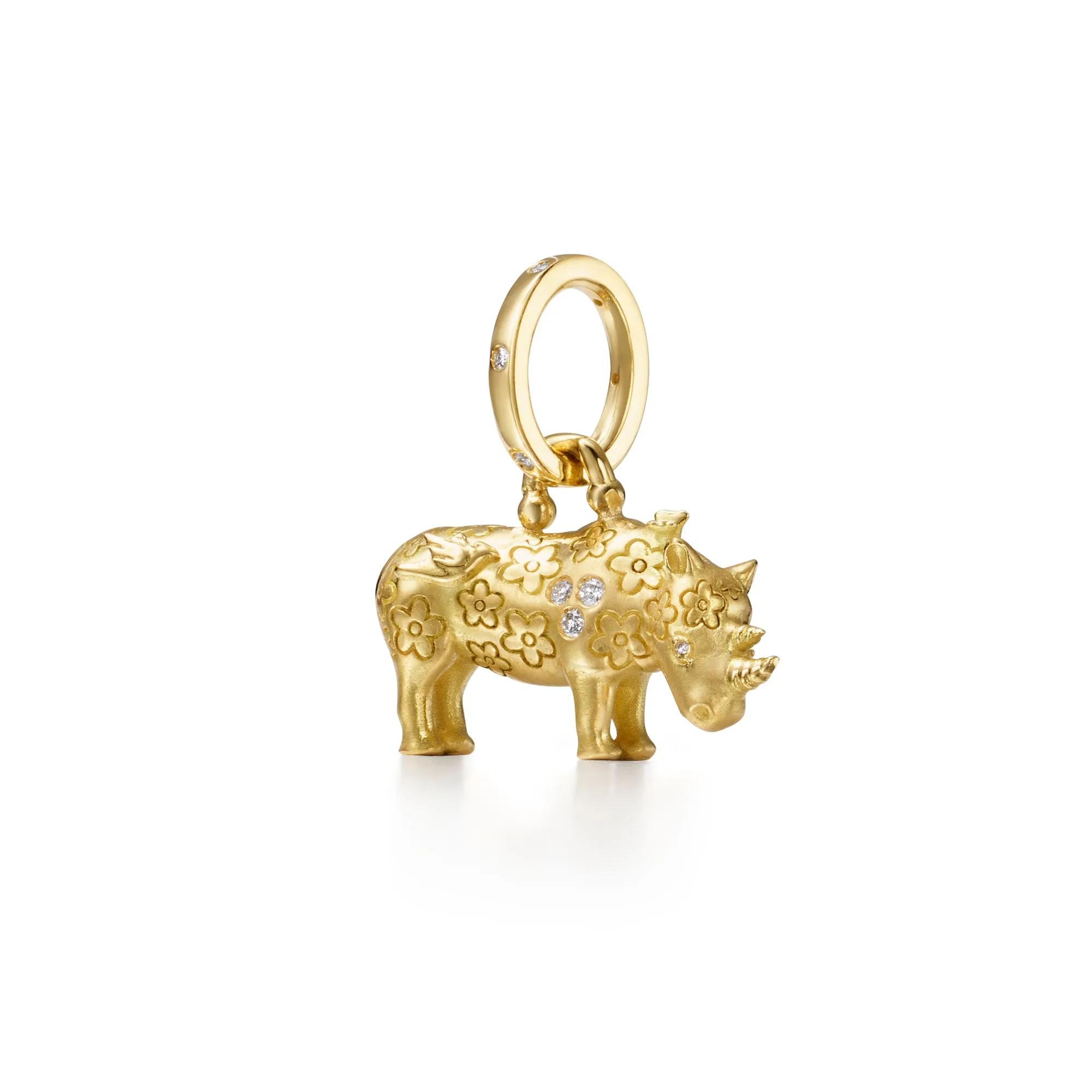 18K Kifaru Rhino Pendant sold by TEMPLE ST CLAIR