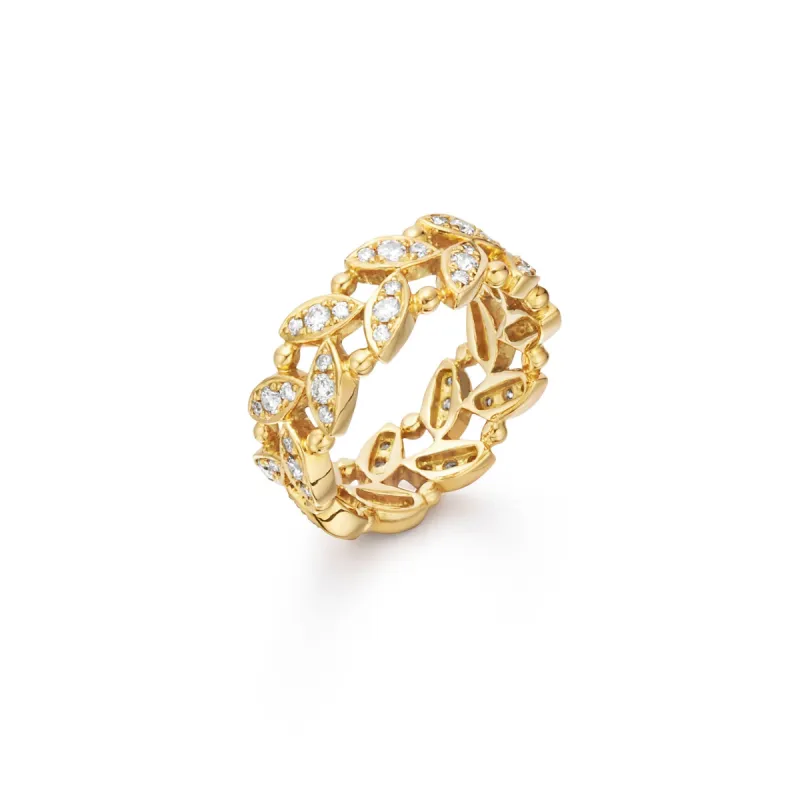 18K Foglia Ring made by TEMPLE ST CLAIR