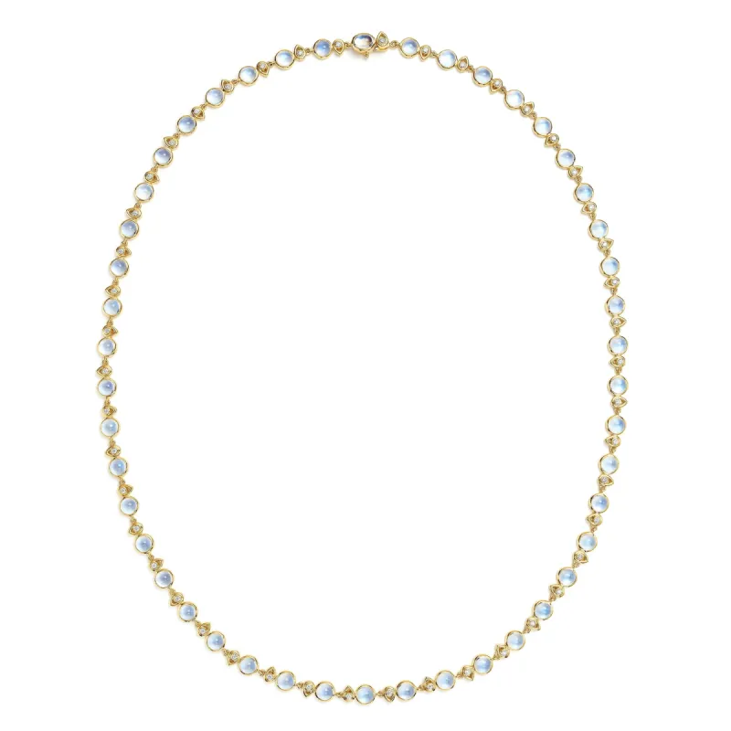 18K Blue Moon River Necklace made by TEMPLE ST CLAIR