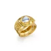 18K Pyramid Band Ring sold by TEMPLE ST CLAIR