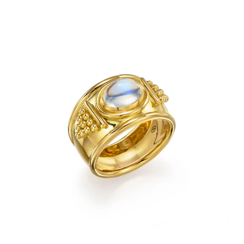 18K Pyramid Band Ring sold by TEMPLE ST CLAIR