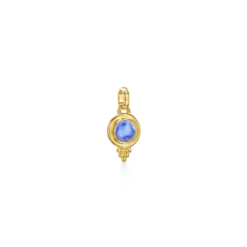 18K Iolite Classic Temple Pendant sold by TEMPLE ST CLAIR