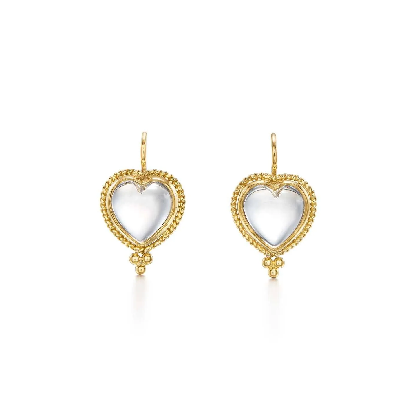 18K Braided Heart Earrings sold by TEMPLE ST CLAIR