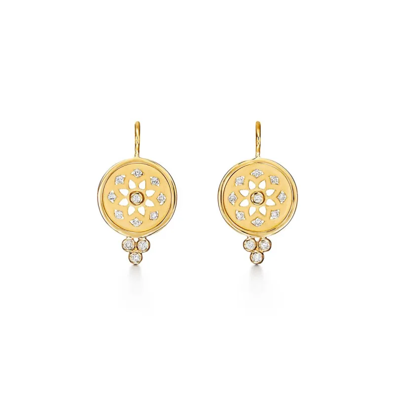 18K Mandala Cutout Earrings sold by TEMPLE ST CLAIR