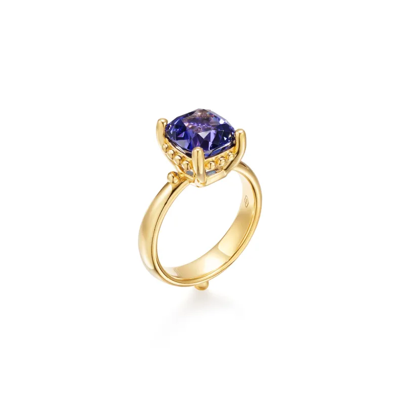 18K Tanzanite Sassini Ring sold by TEMPLE ST CLAIR
