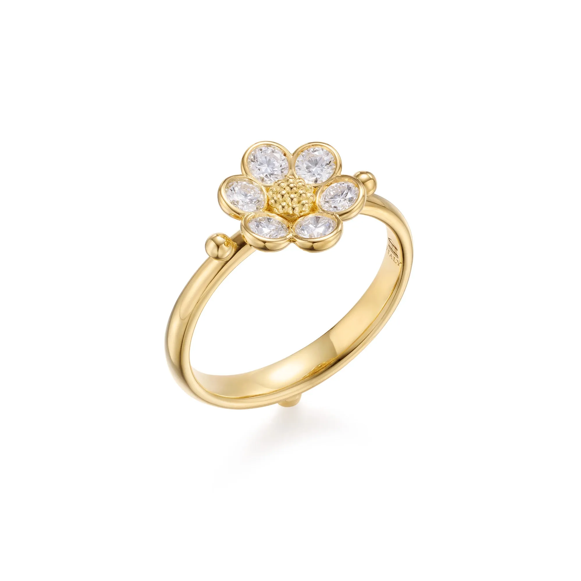 18K Diamond Fiori Ring sold by TEMPLE ST CLAIR