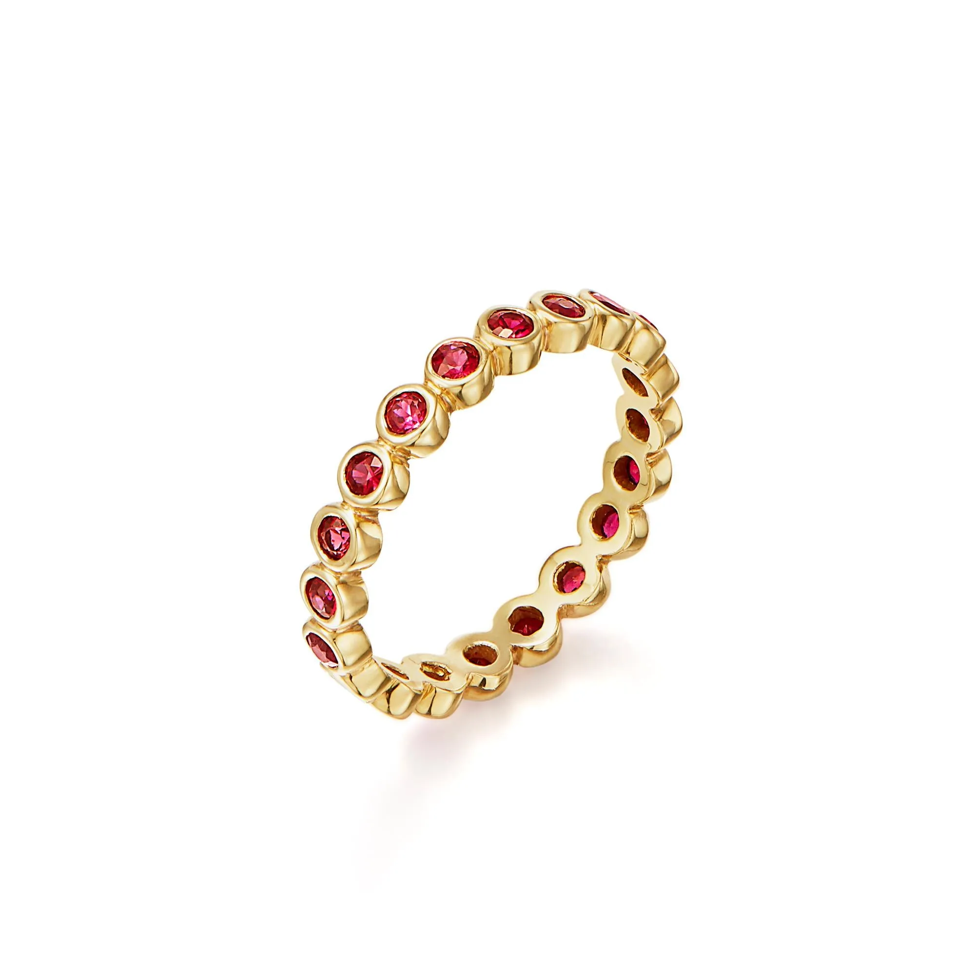 18K Ruby Eternity Ring sold by TEMPLE ST CLAIR