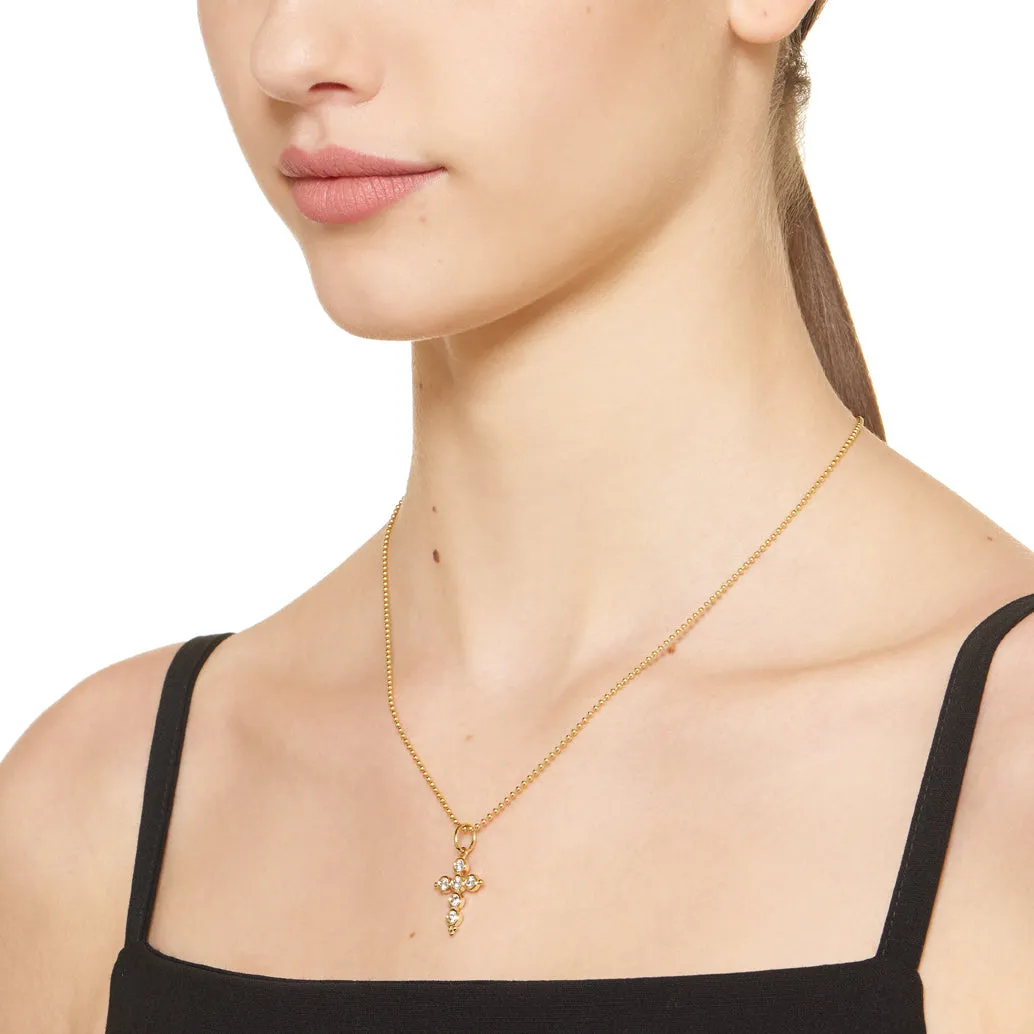18K Classic Cross Pendant sold by TEMPLE ST CLAIR product image thumbnail 2