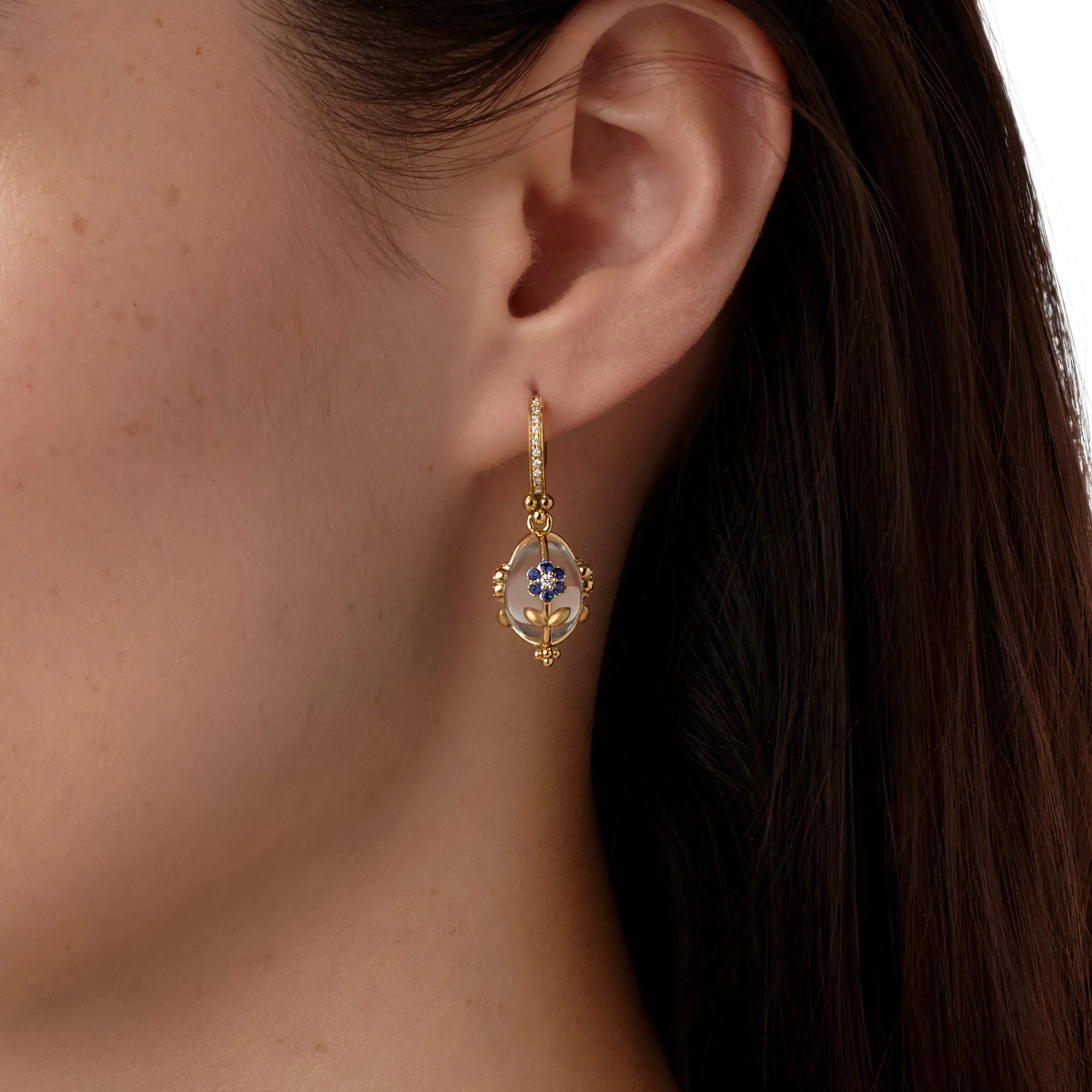 18K Fiori Amulet Earrings sold by TEMPLE ST CLAIR product image thumbnail 5
