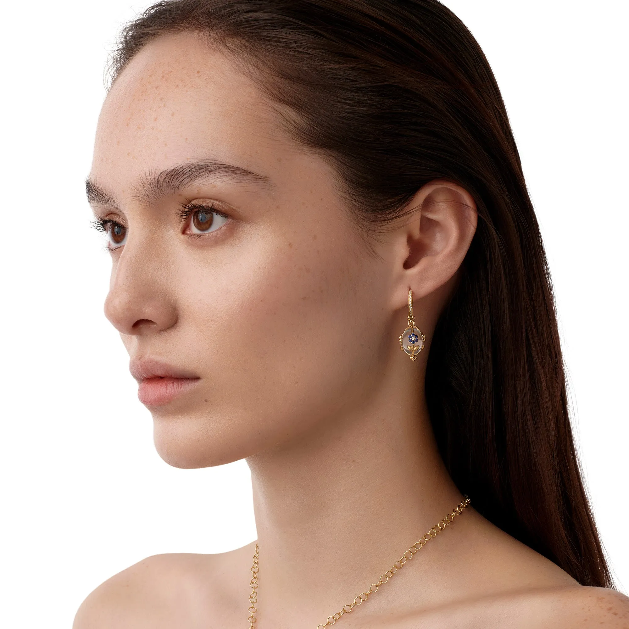 18K Fiori Amulet Earrings sold by TEMPLE ST CLAIR product image thumbnail 4