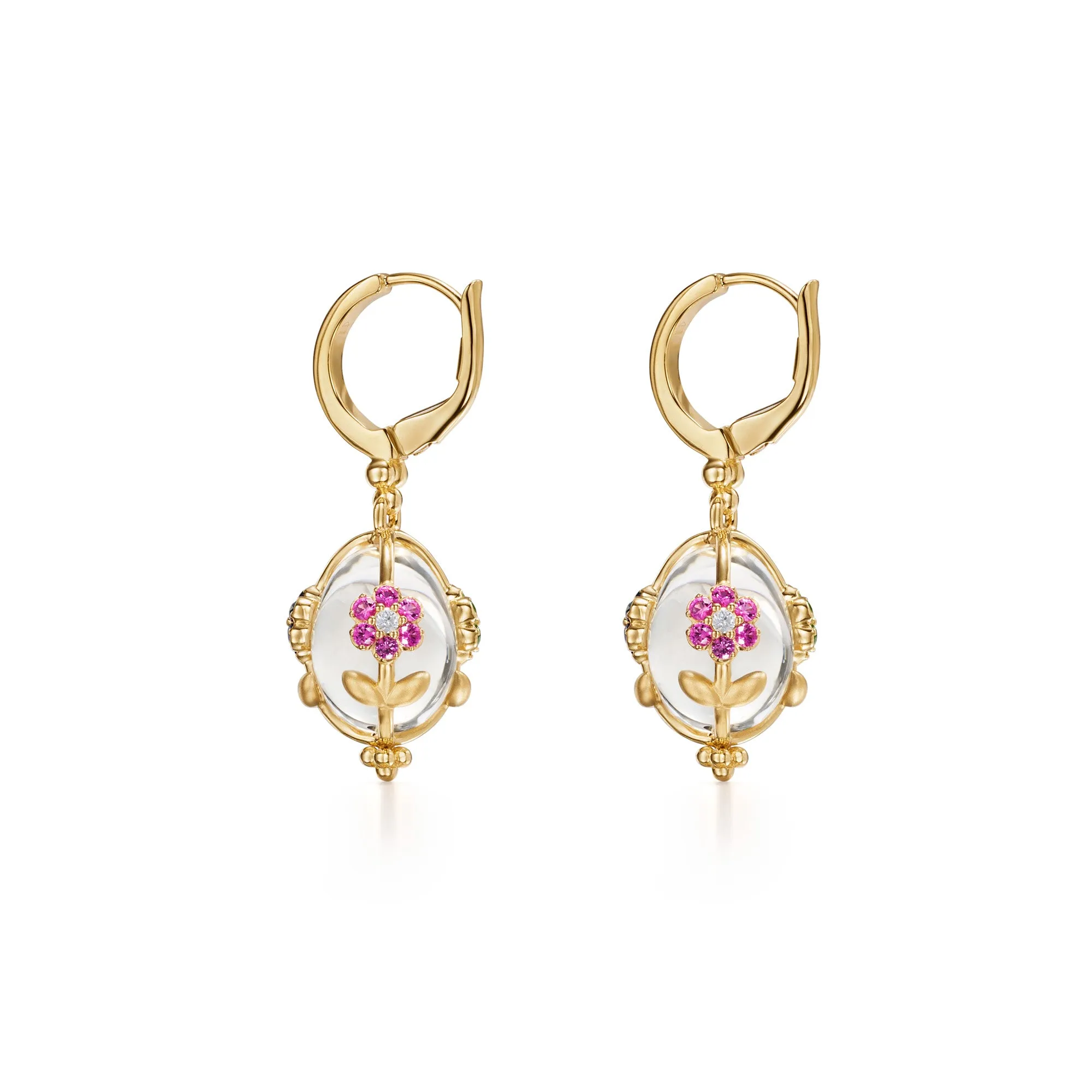 18K Fiori Amulet Earrings sold by TEMPLE ST CLAIR product image thumbnail 2