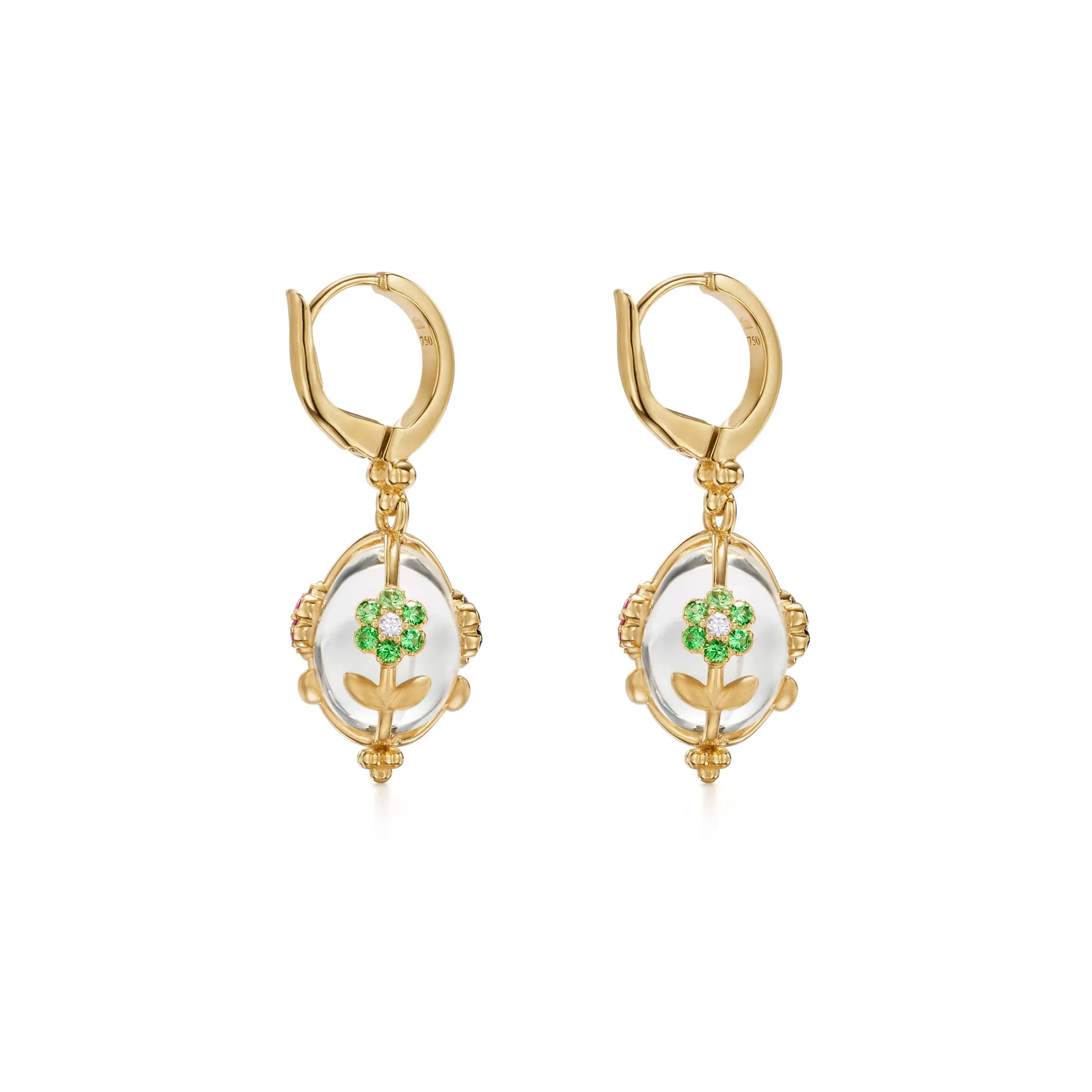 18K Fiori Amulet Earrings sold by TEMPLE ST CLAIR product image thumbnail 3
