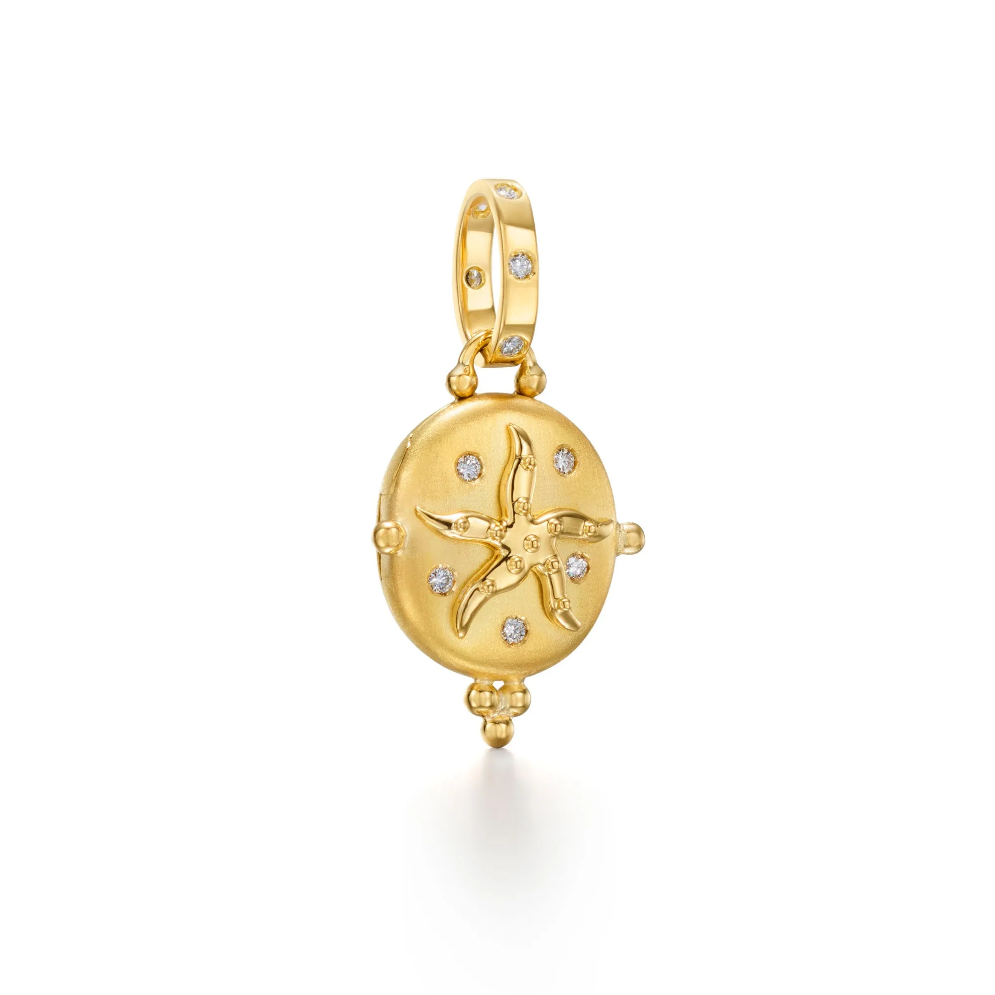 18K Small Sea Star Locket sold by TEMPLE ST CLAIR
