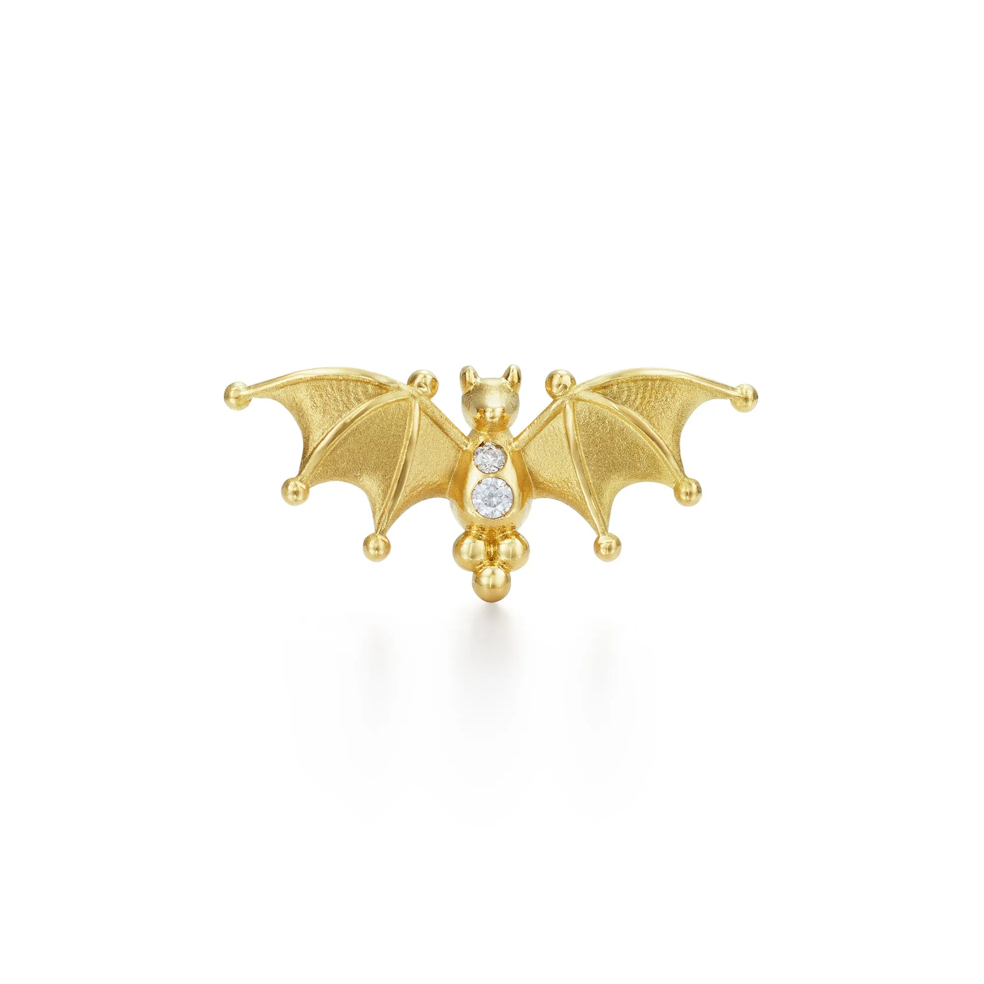 18K Mini Bat Earring sold by TEMPLE ST CLAIR