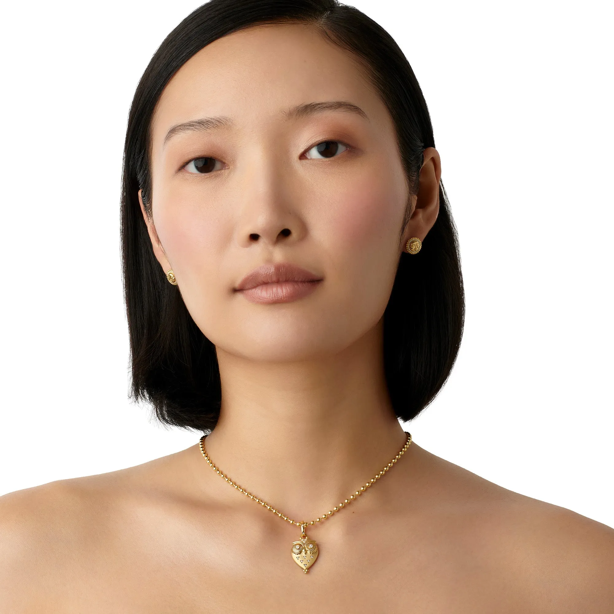 18K Triad Owl Pendant sold by TEMPLE ST CLAIR product image thumbnail 2