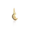 18K Blue Sapphire Crescent Moon Pendant sold by TEMPLE ST CLAIR