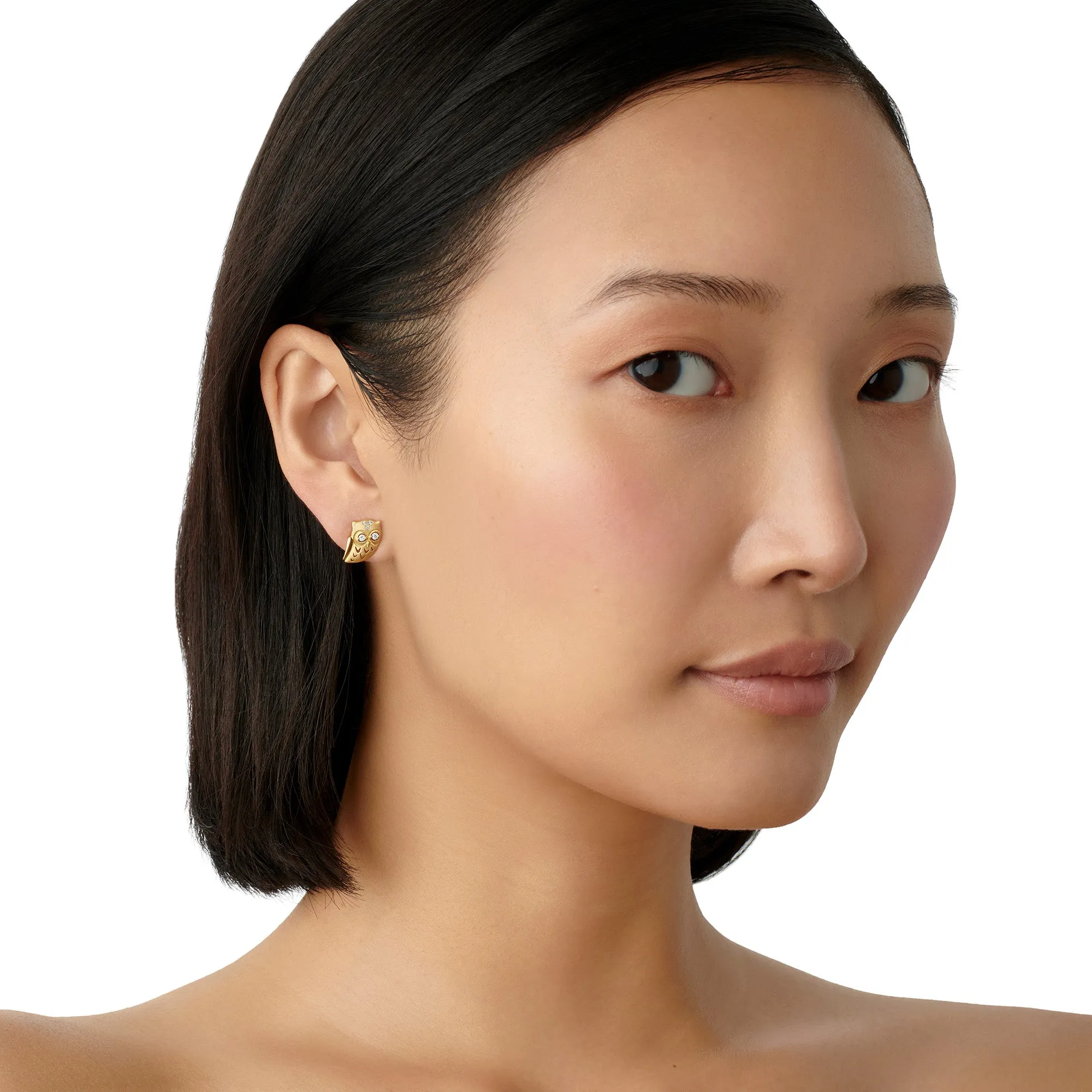 18K Owlwood Post Earrings sold by TEMPLE ST CLAIR product image thumbnail 4