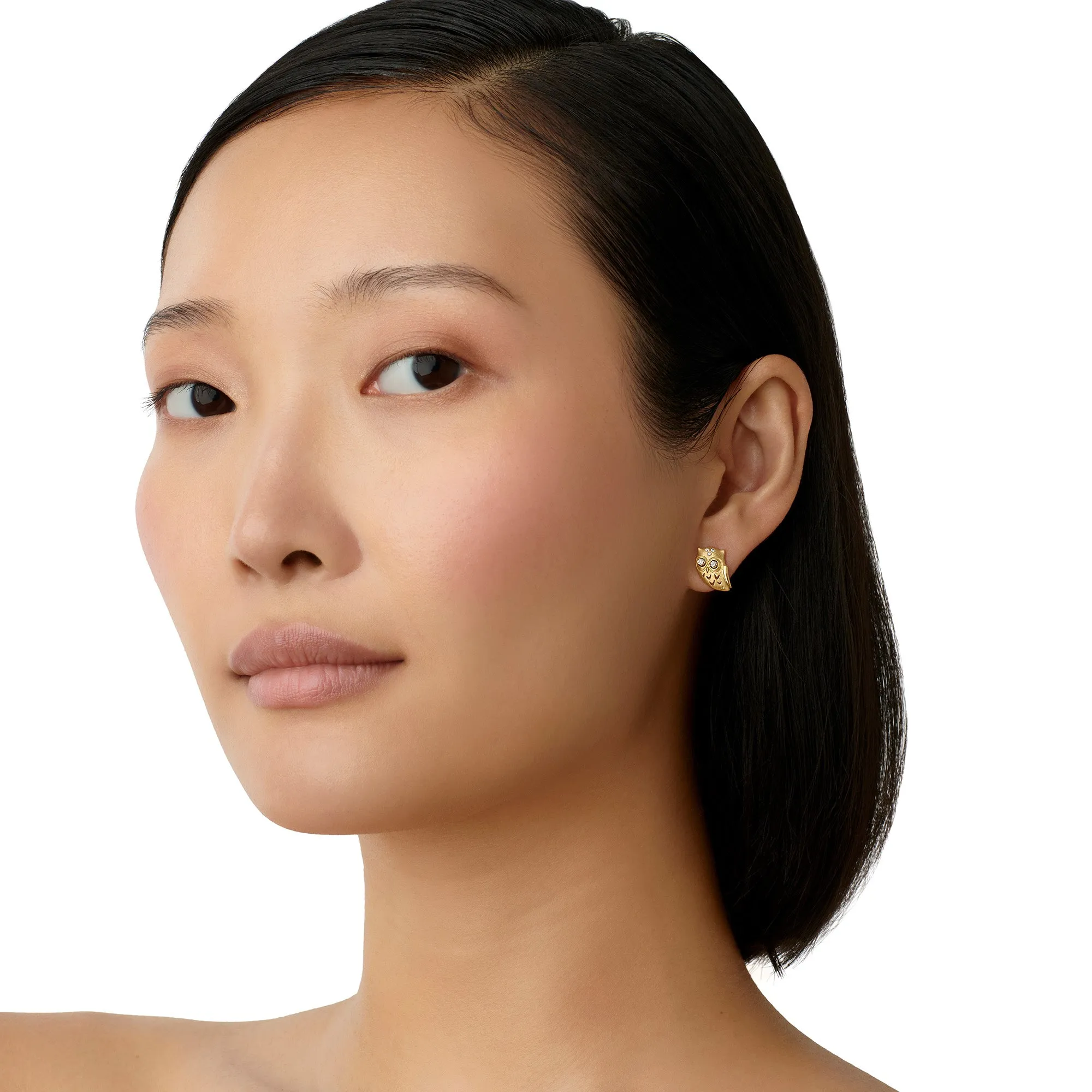 18K Owlwood Post Earrings sold by TEMPLE ST CLAIR product image thumbnail 2