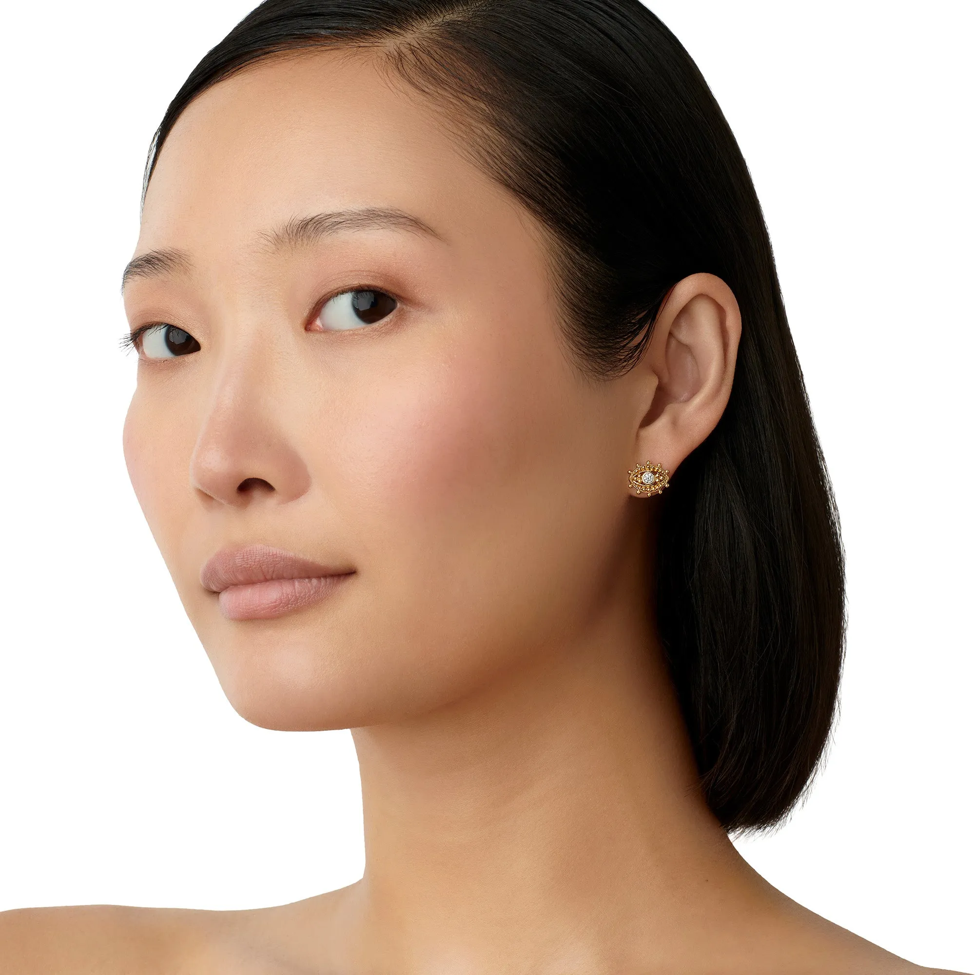18K Third Eye Earrings sold by TEMPLE ST CLAIR product image thumbnail 2