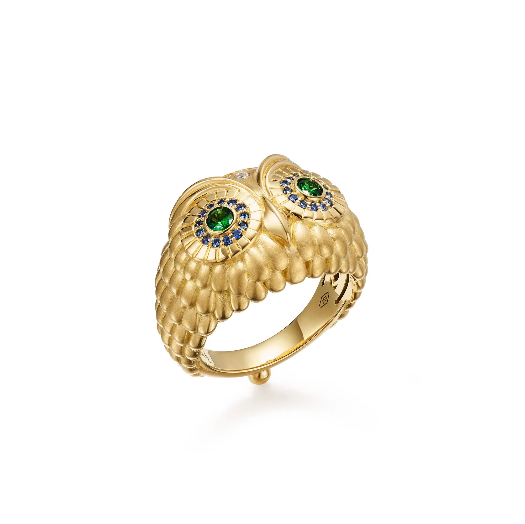 18K Athena Owl Ring sold by TEMPLE ST CLAIR