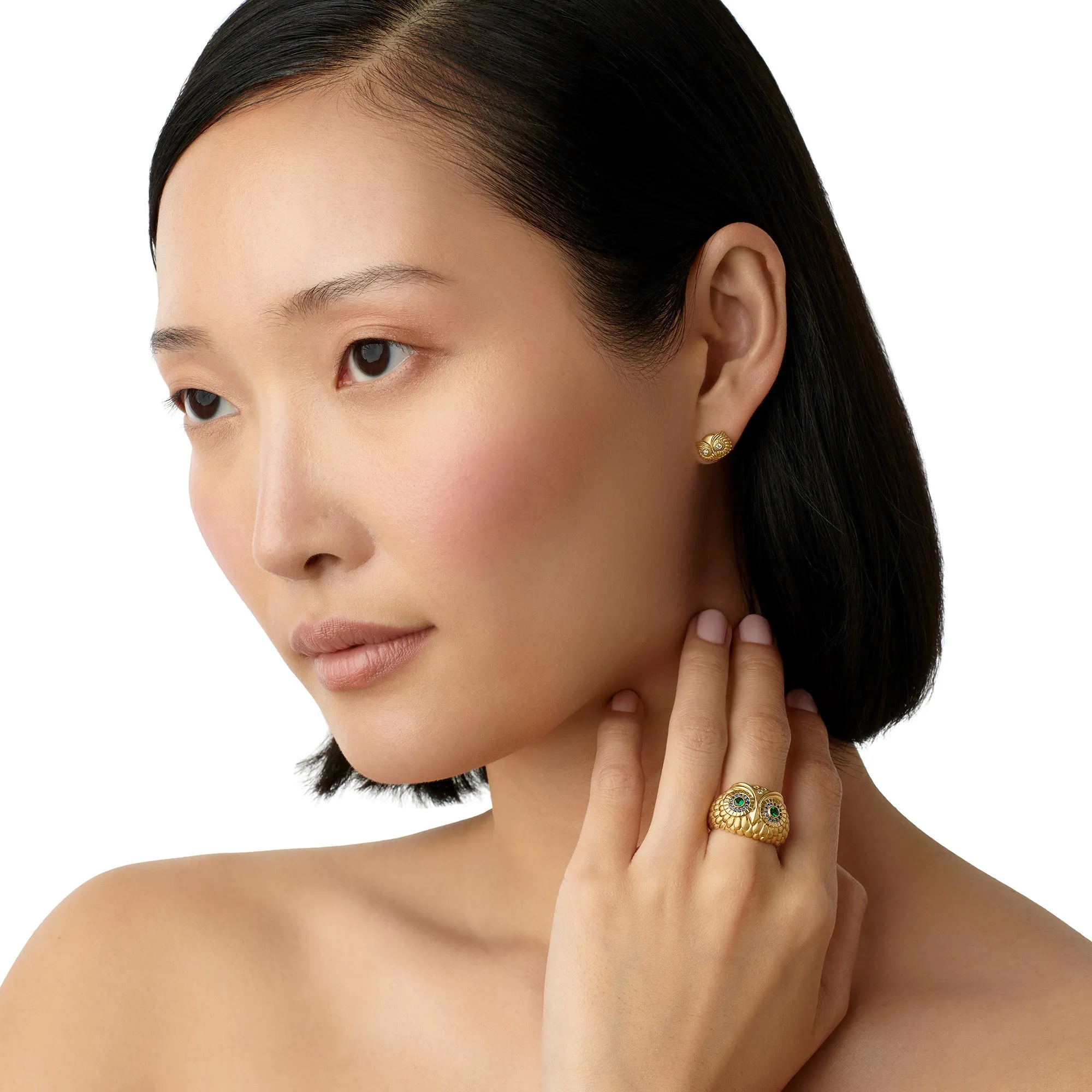 18K Athena Owl Ring sold by TEMPLE ST CLAIR product image thumbnail 3