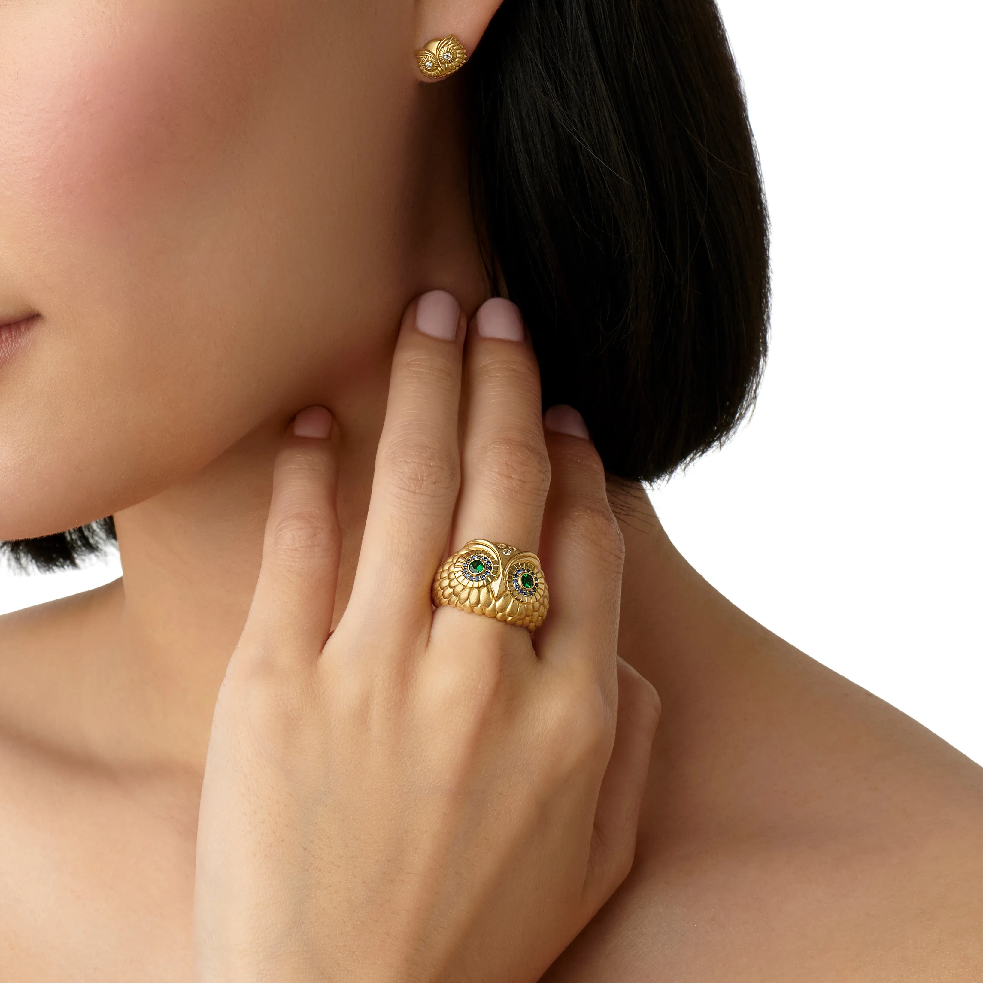 18K Athena Owl Ring sold by TEMPLE ST CLAIR product image thumbnail 4