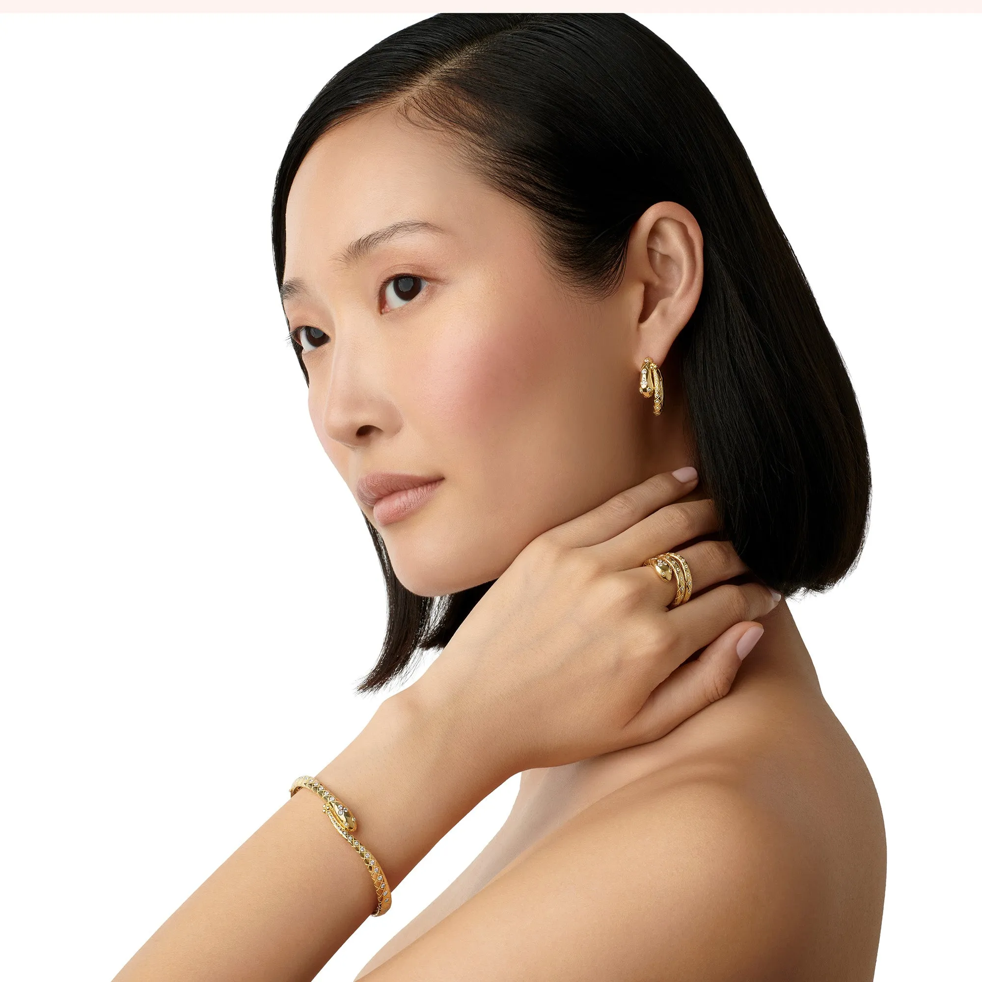 18K Diamond Delphi Serpent Ring sold by TEMPLE ST CLAIR product image thumbnail 4